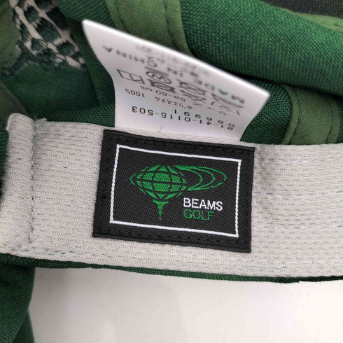 ビームス BEAMS GOLF リネンライク バックリボン キャップ レディース  58-60cm